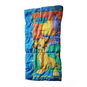 Vintage 90's Disney The Lion King Simba Sleeping Bag